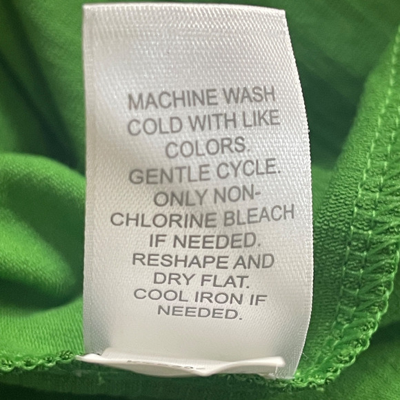 J.JILL Wearever Collection Size Large Green Pullover Asymmetrical Hem Tunic NWT - Picture 7 of 9